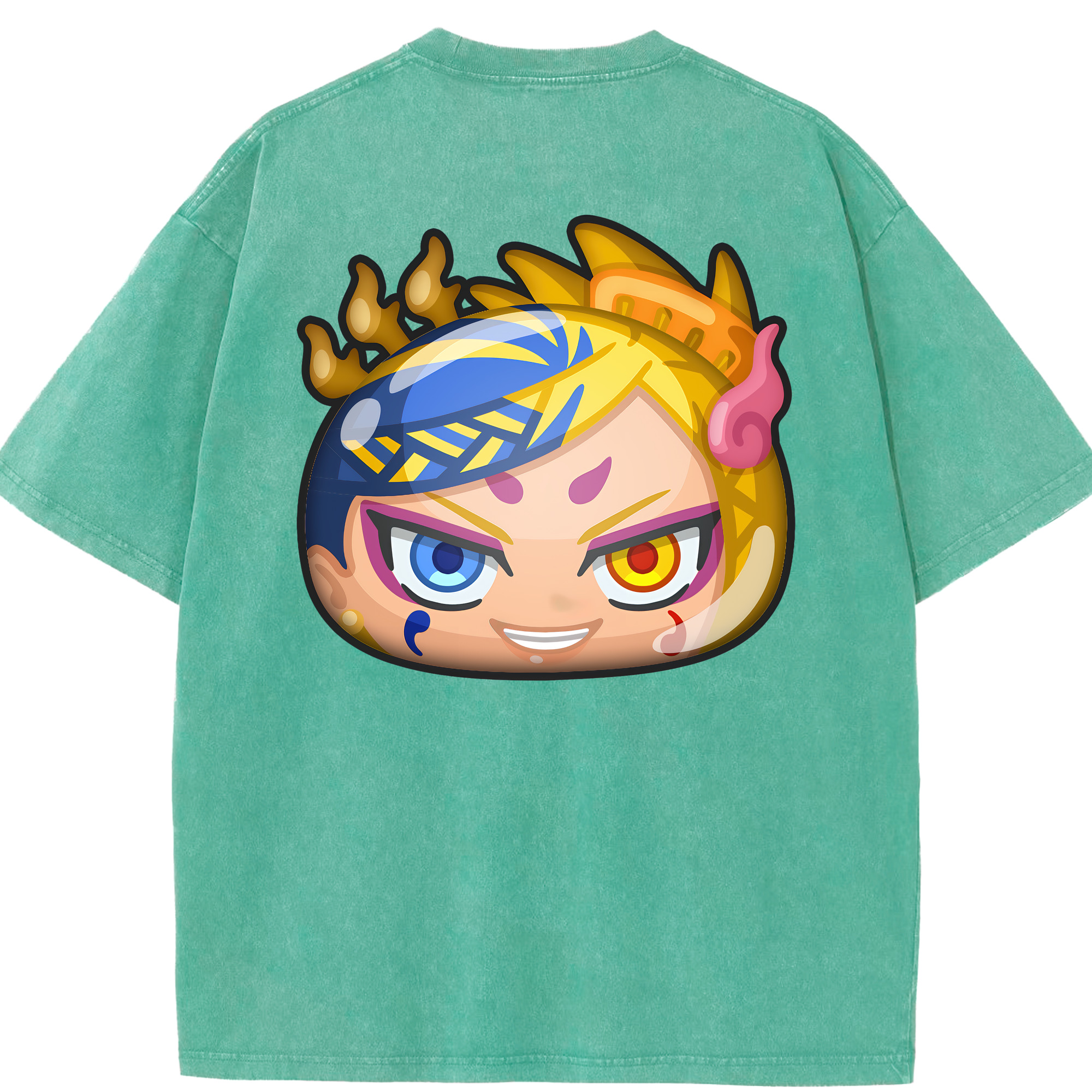（画像用） 妖怪ウォッチ Yo-kai Watch 綿100% ヴィンテージ風 半袖Tシャツ（背面プリント）